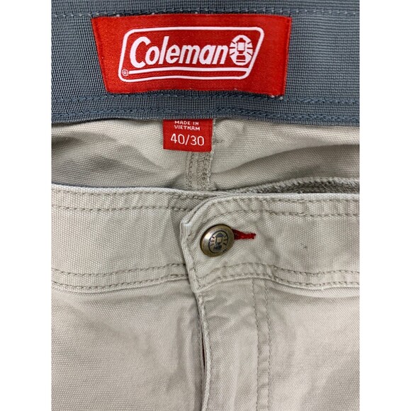 COLEMAN Size 40 Men's Cut-off Cropped Pants-to-Shorts Cargo Pockets Utility Work - Picture 3 of 16